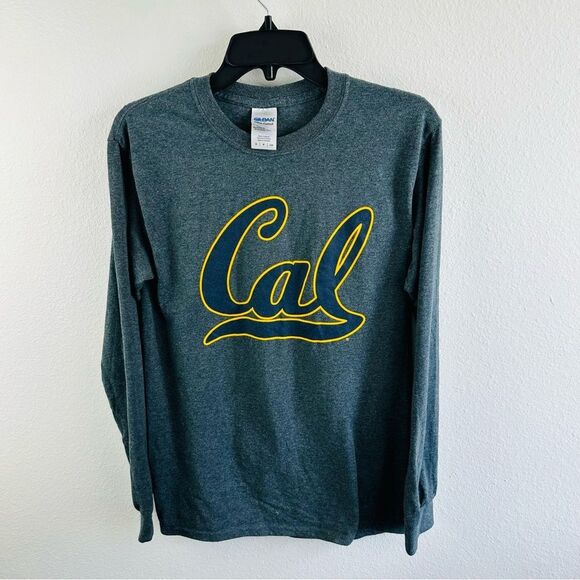 Gildan Gray University Of California Cal Long Sleeve Tee Men’s Size S - Picture 1 of 3
